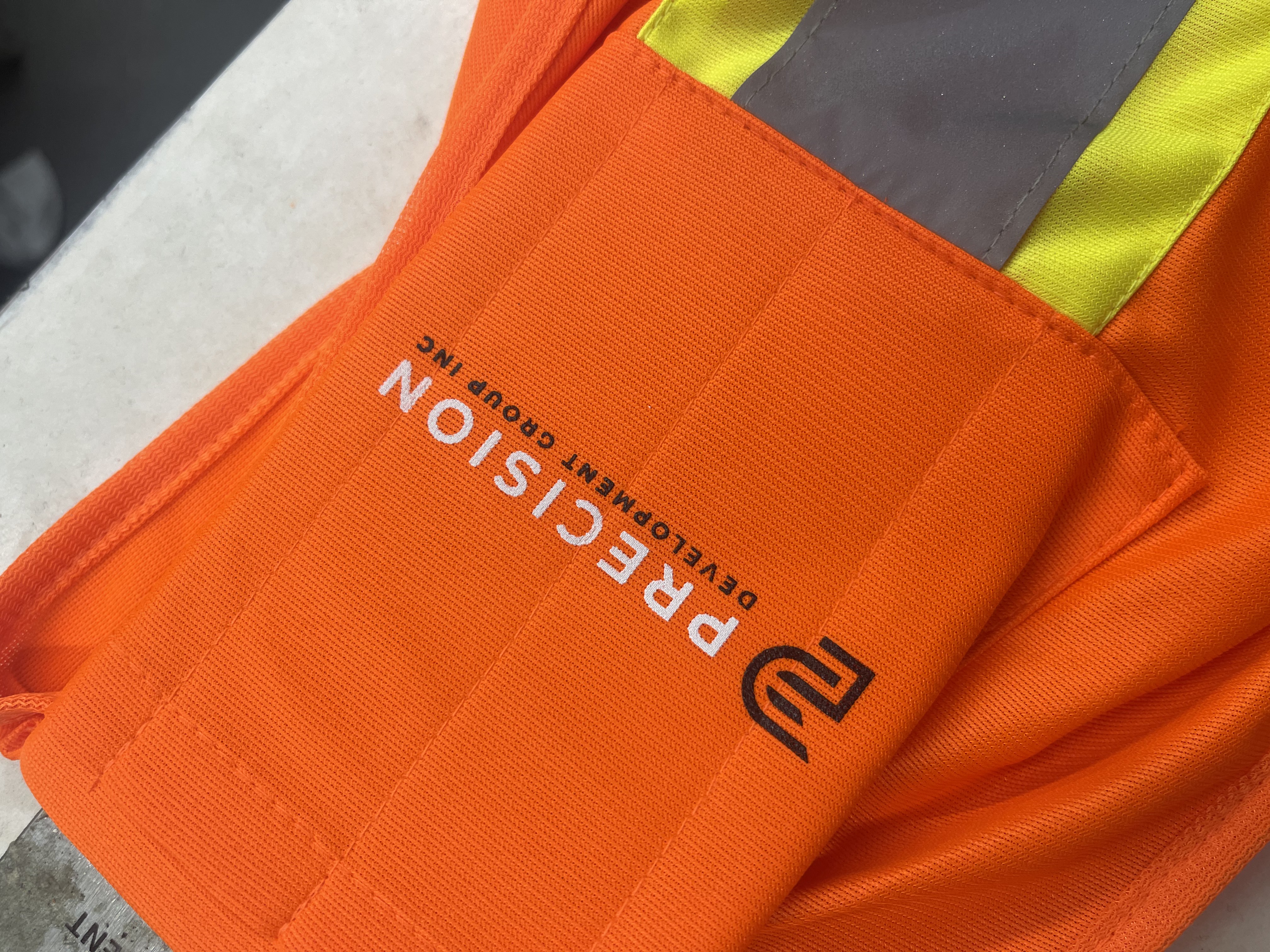 Custom branded safety vest